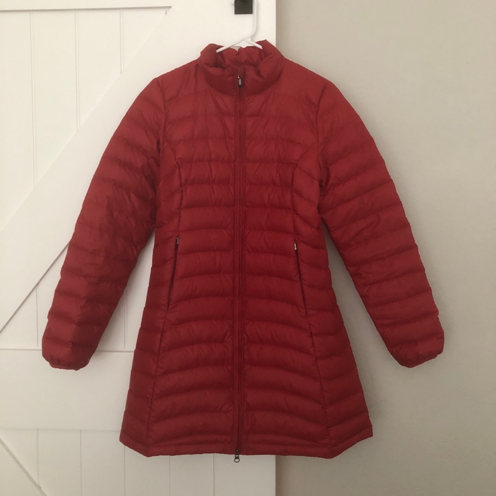 Patagonia long down coat